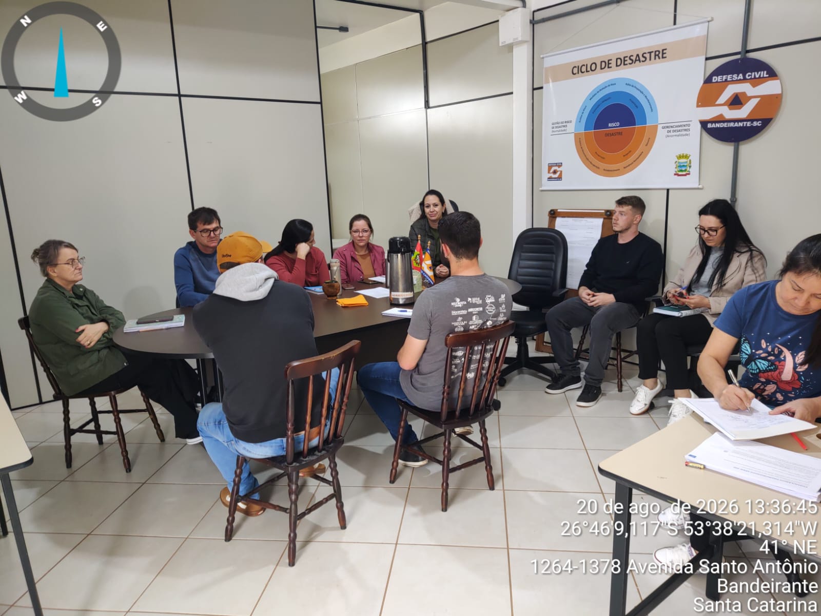 Defesa Civil de Bandeirante avança na atualização do Plano Municipal de Contingência