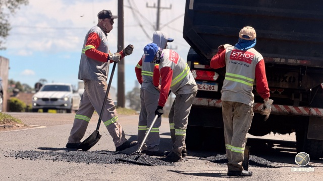 DNIT inicia operação tapa-buracos na Avenida Willy Barth após deterioração do asfalto em São Miguel do Oeste