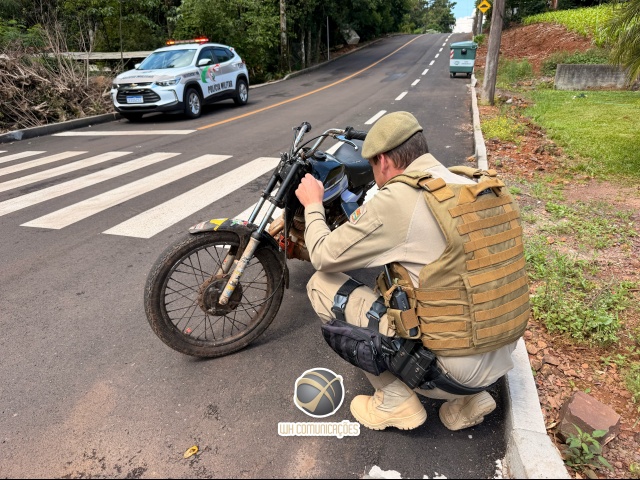 Adolescente de 14 anos é apreendido após furto de motocicleta de trilha em São Miguel do Oeste