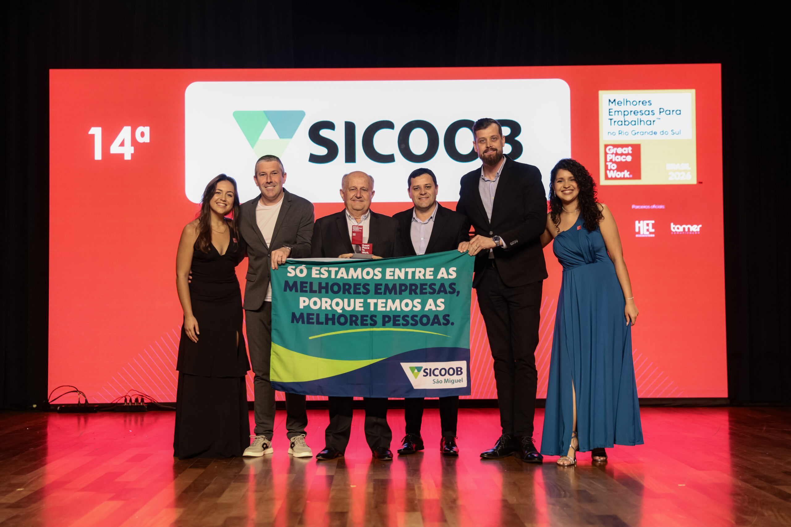 Sicoob São Miguel é a 14ª melhor empresa para trabalhar no Rio Grande do Sul