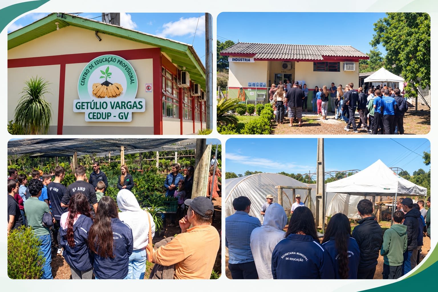 alunos do 9º ano de Bandeirante conhecem curso técnico em Agropecuária do CEDUP