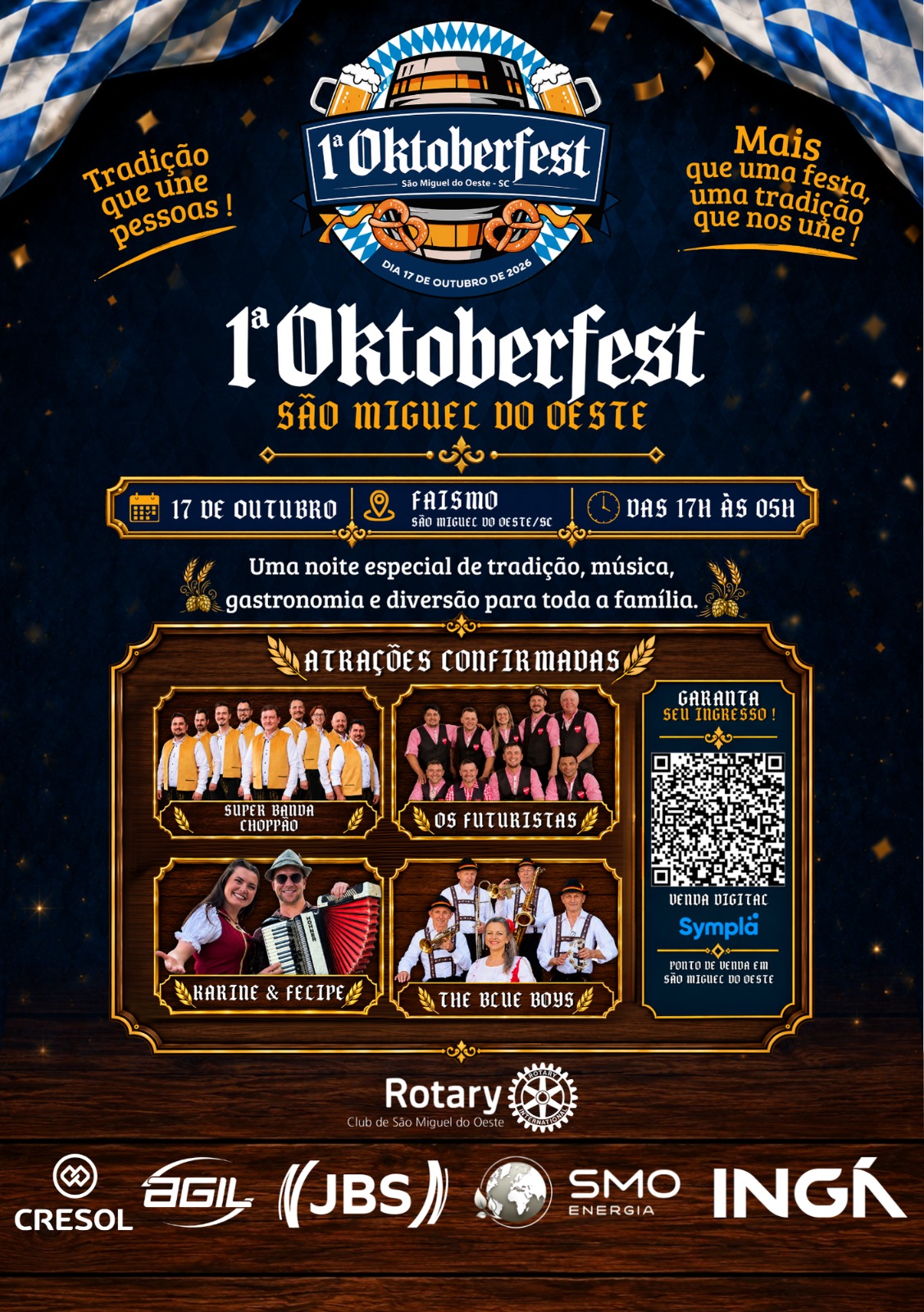 1ª Oktoberfest de São Miguel do Oeste será realizada neste sábado