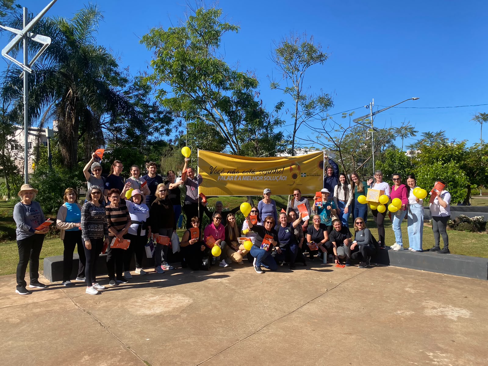 Caminhadas de valorização à vida marcam ações do Setembro Amarelo em São Miguel do Oeste